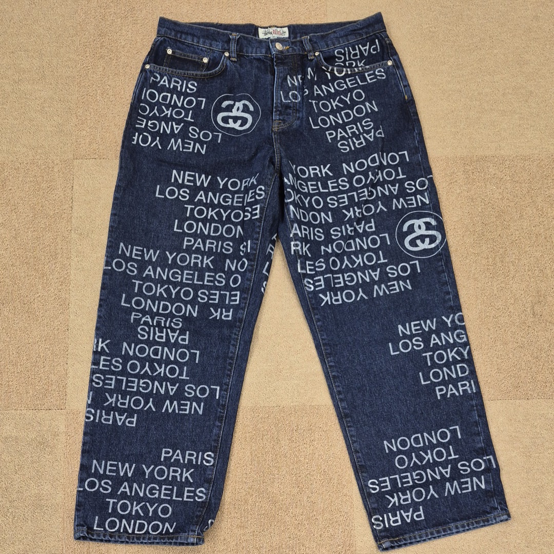 Stussy Big Ol' Jean City Link Denim "One Wash"