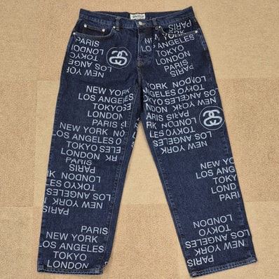 Stussy Big Ol' Jean City Link Denim "One Wash"