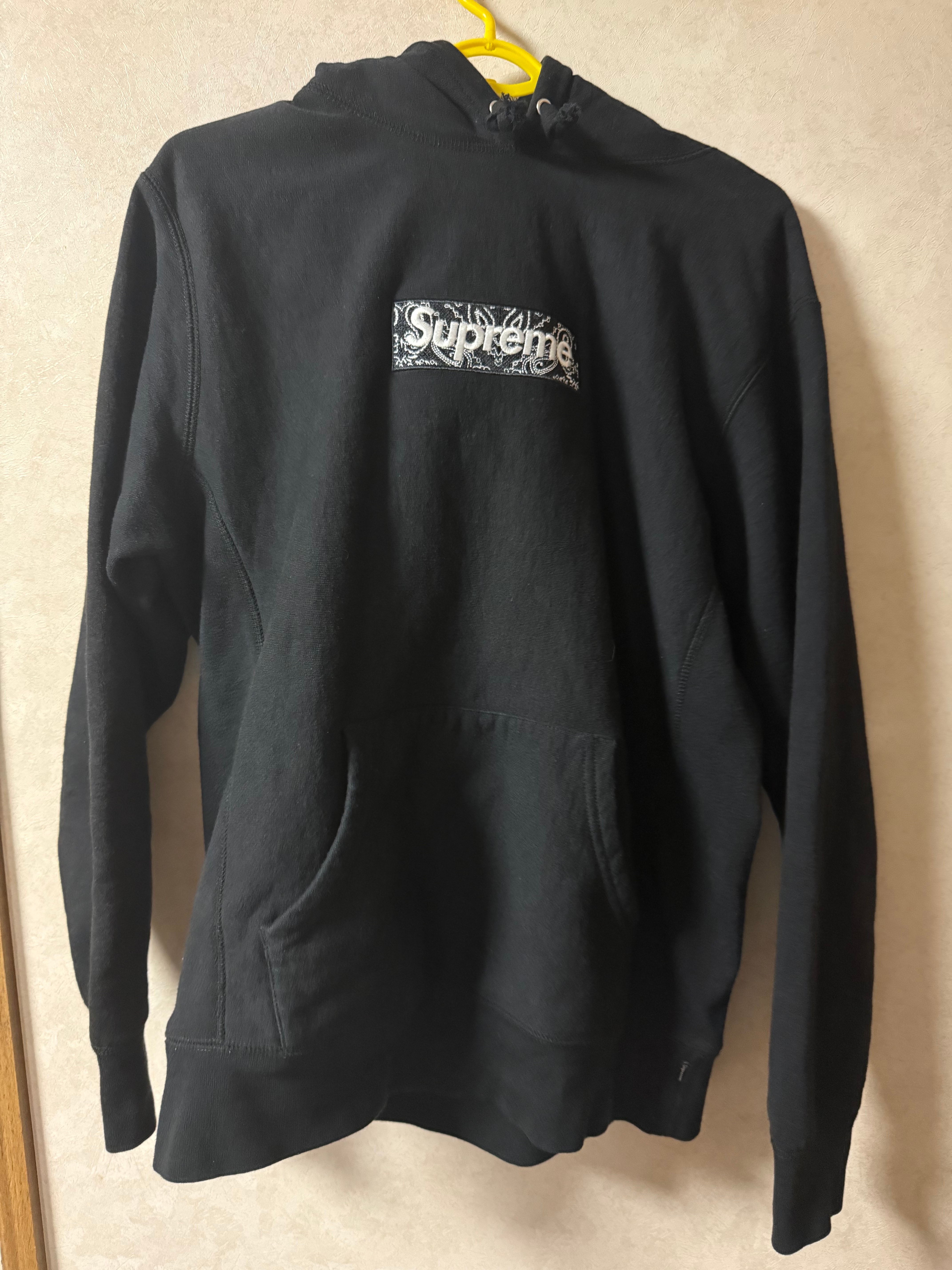 Supreme Bandana Box Logo Hooded Sweatshirt "Black"