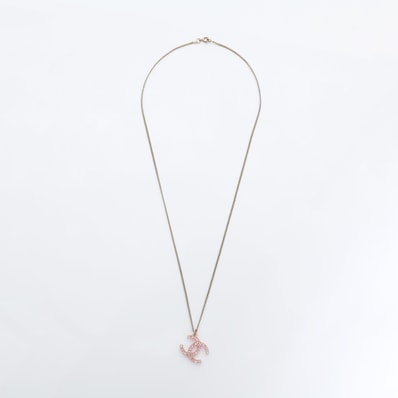 シャネル CHANEL 94A 1994年 ココマーク ラインストーン ネックレス【中古】