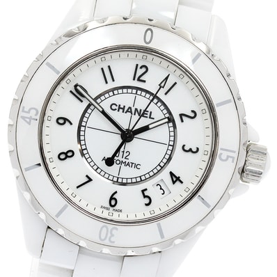 シャネル J12 白セラミック H0970 自動巻き メンズ 【中古】