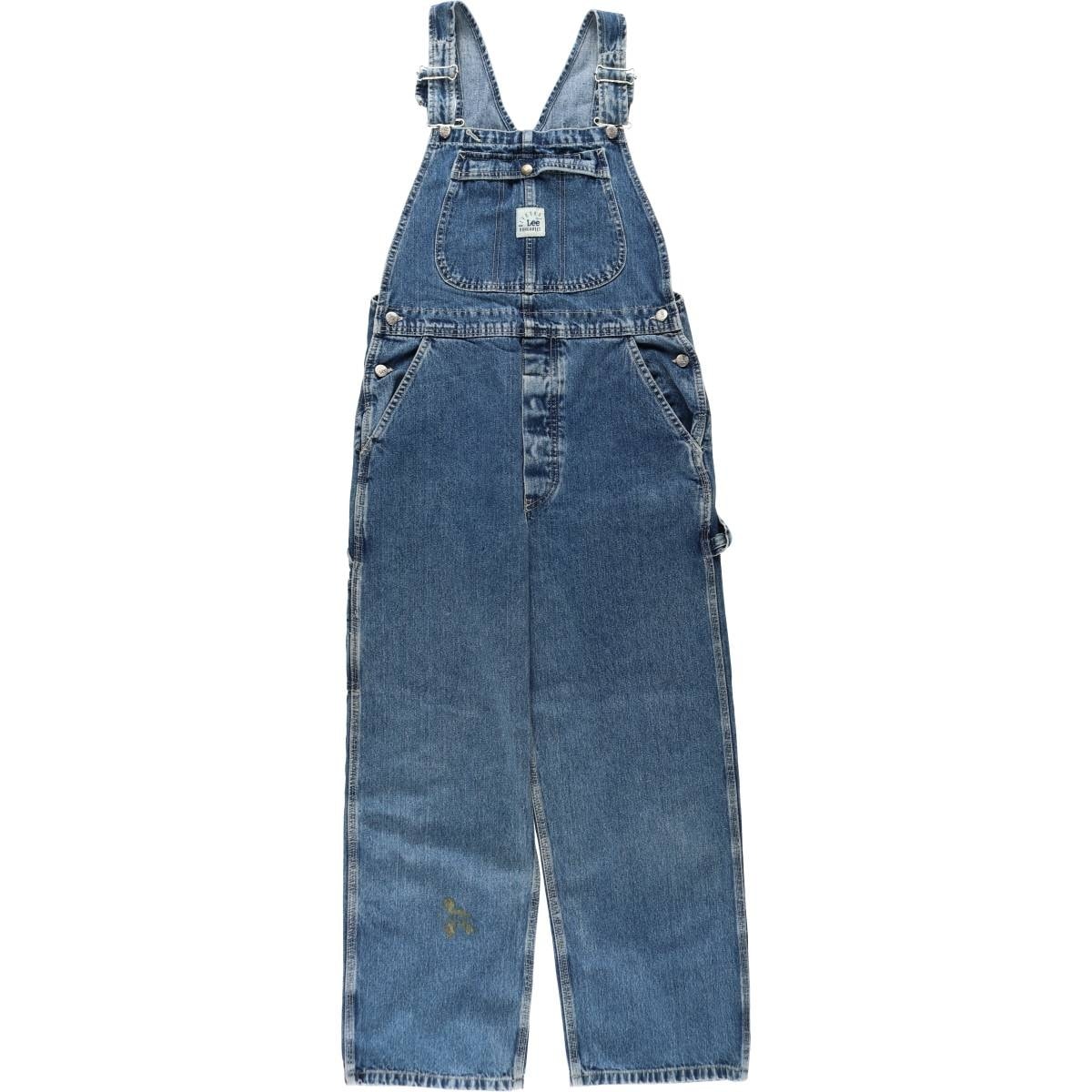 古着 リー Lee DUNGAREES デニムオーバーオール メンズw34相当/eaa642951
