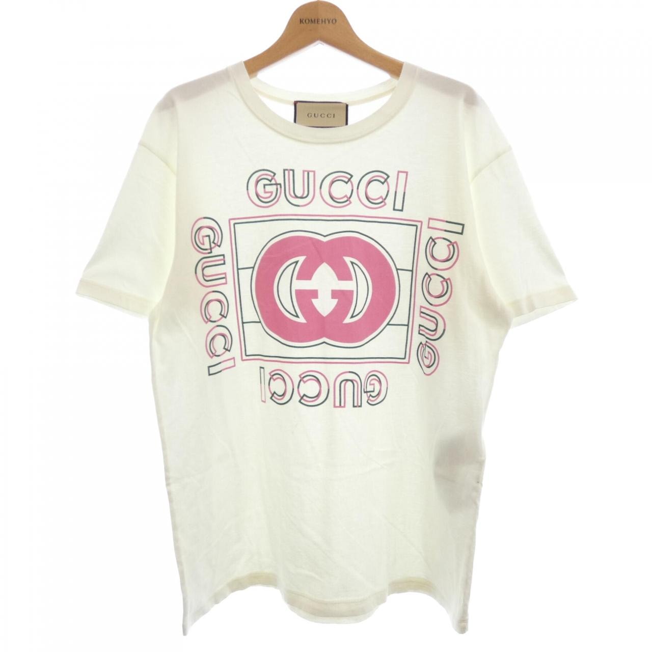 グッチ GUCCI GUCCIヴィンテージロゴ プリントTシャツ 717422 XJEWG Tシャツ