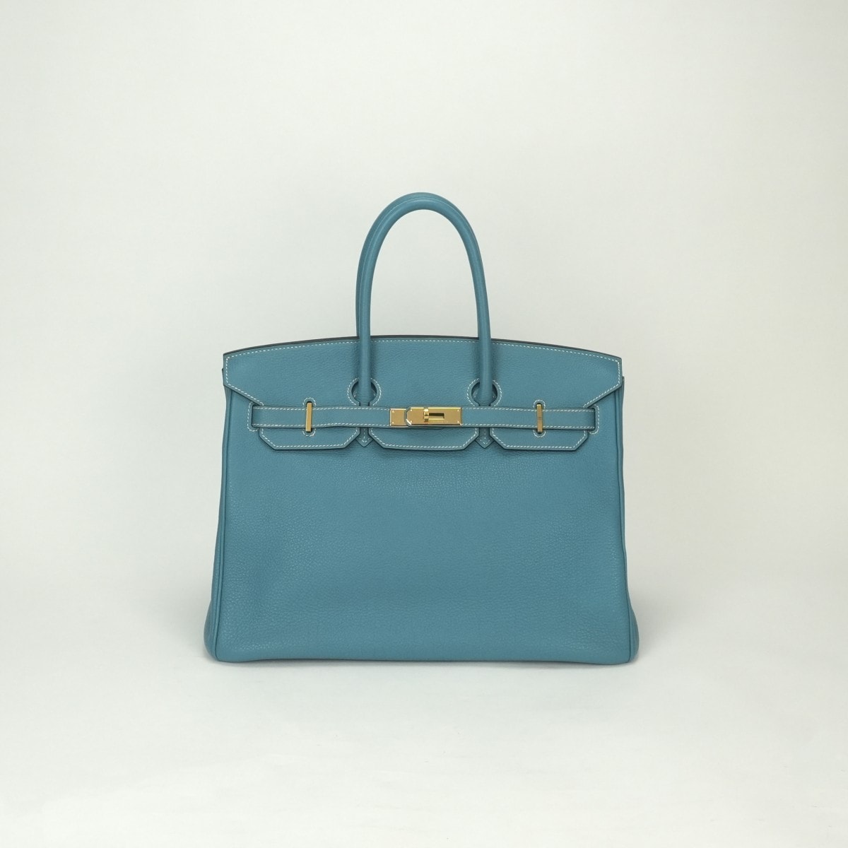 エルメス HERMES バーキン35 バーキン 35 バッグ トートバッグ トゴ ブルージーン Bluejean ブルー Blue 青 ゴールド金具 ハンドバッグ