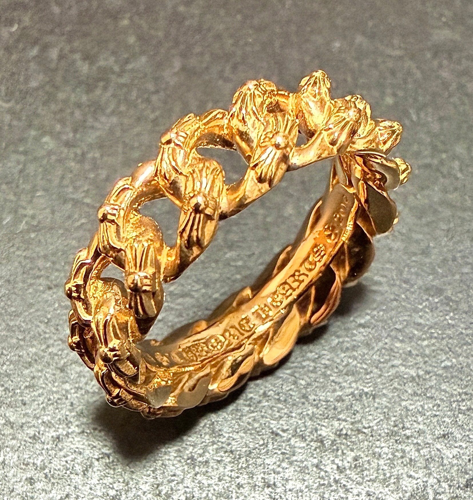 Chrome Hearts 22K Extra Fancy Small Ring "Yellow Gold"