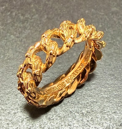 Chrome Hearts 22K Extra Fancy Small Ring "Yellow Gold"