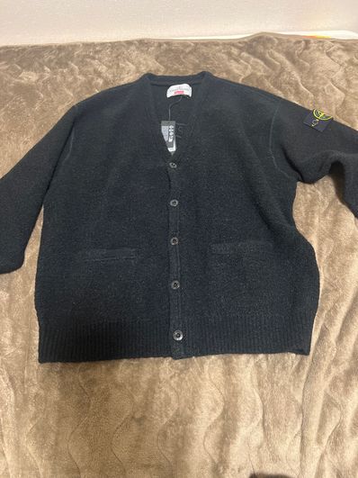 Supreme / Stone Island Boucle Cardigan "Black"