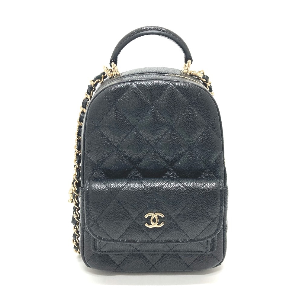 シャネル CHANEL タイムレスクラシック AP3753 マトラッセ 3WAYバック リュックサック バック リュックサック キャビアスキン ブラック 未使用