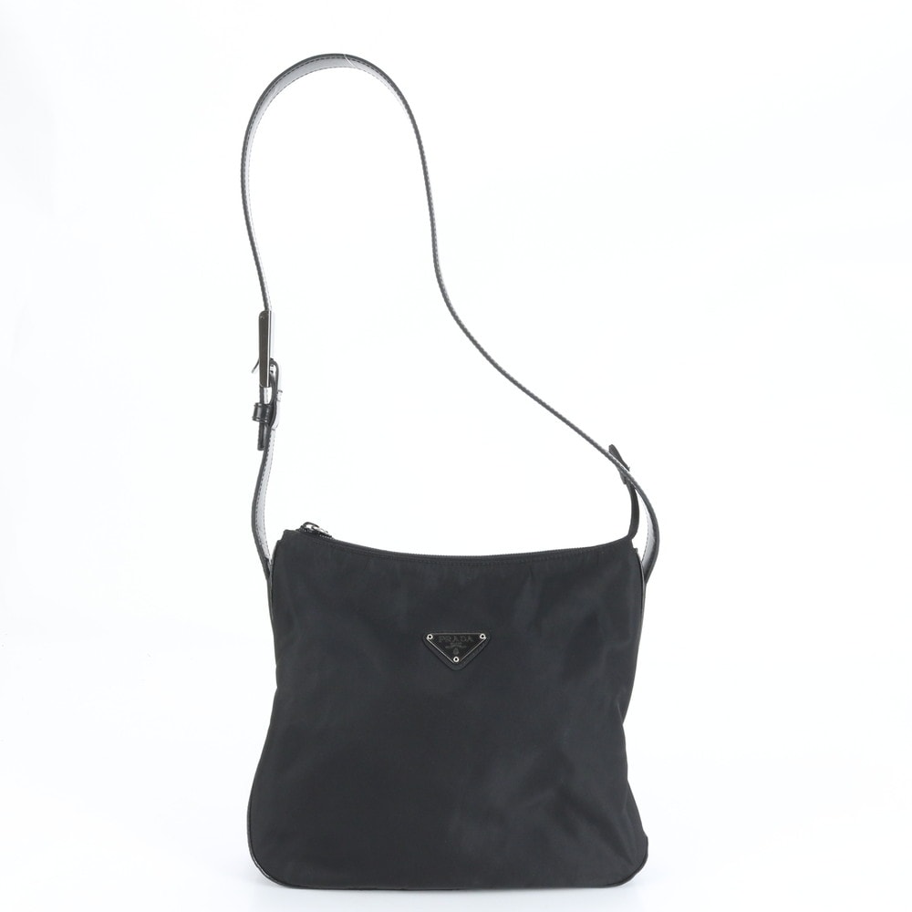 ■極美品 プラダ テスート ナイロン三角ロゴショルダーバッグ