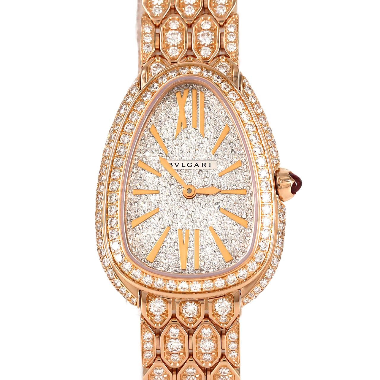 ブルガリ セルペンティセドゥットーリ PG/D・ブレスD 103160 PG・RG クォーツ