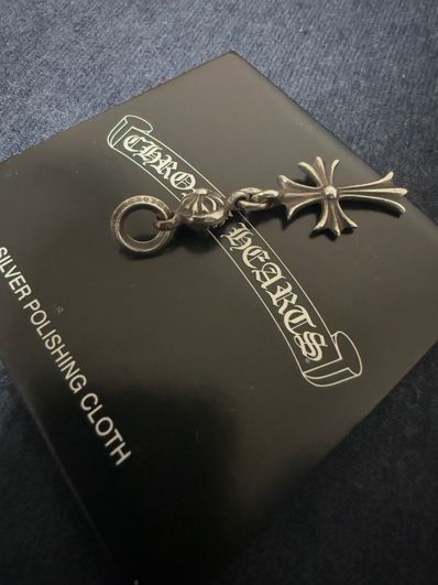 Chrome Hearts 1 Ball Tiny CH Cross Charm "Silver"