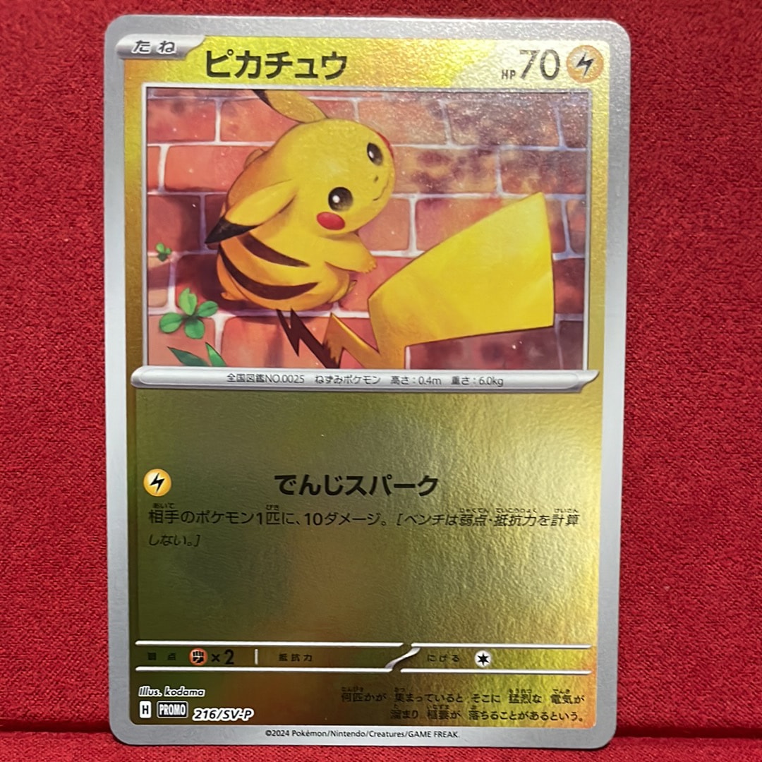 ピカチュウ P [SV-P 216](プロモカードパック「ポケカの夏がキタ!プロモカードGetキャンペーン!」)