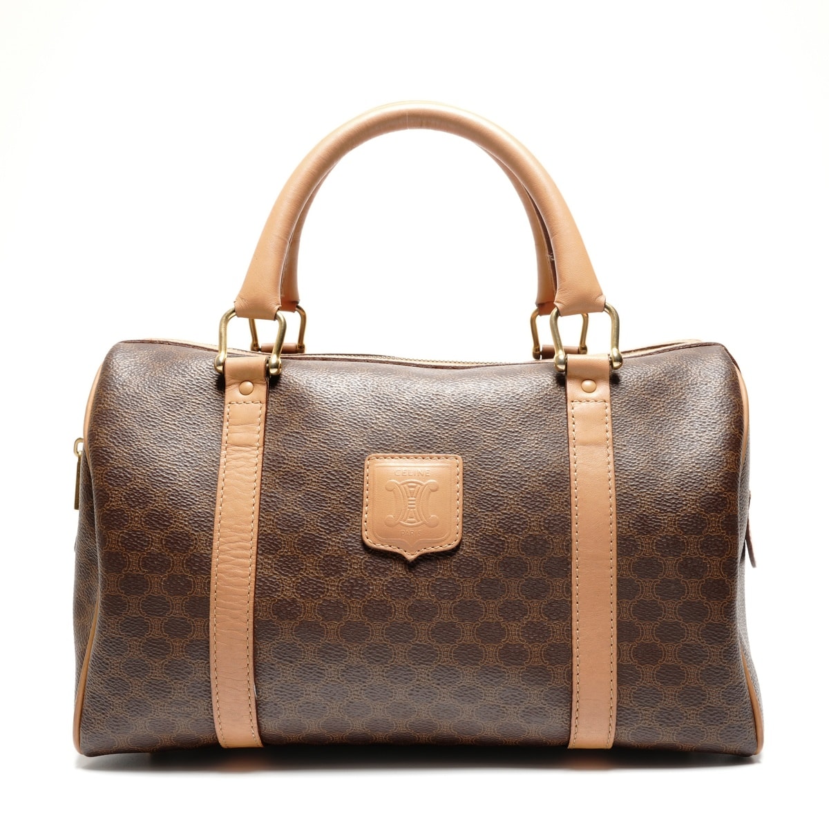 セリーヌ CELINE マカダム PVC ボストンバッグ【中古】