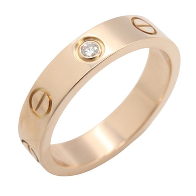 カルティエ CARTIER ミニラブ 1PD リング リング・指輪 ジュエリー K18PG(ピンクゴールド) ダイヤモンド レディース ゴールド系 / クリア系 B4050700 【中古】