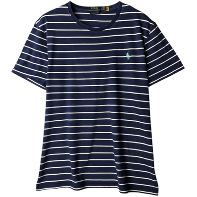 古着 ラルフローレン Ralph Lauren POLO RALPH LAUREN CUSTOM SLIM FIT 半袖 ボーダーTシャツ メンズL相当/eaa589459
