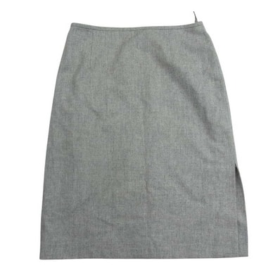 Salvatore Ferragamo サルヴァトーレフェラガモ スカート ウール カシミヤ混 スカート グレー系 42 US8【中古】