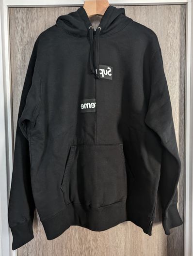 Supreme / Comme des Garçons SHIRT® Split Box Logo Hooded Sweatshirt "Black"