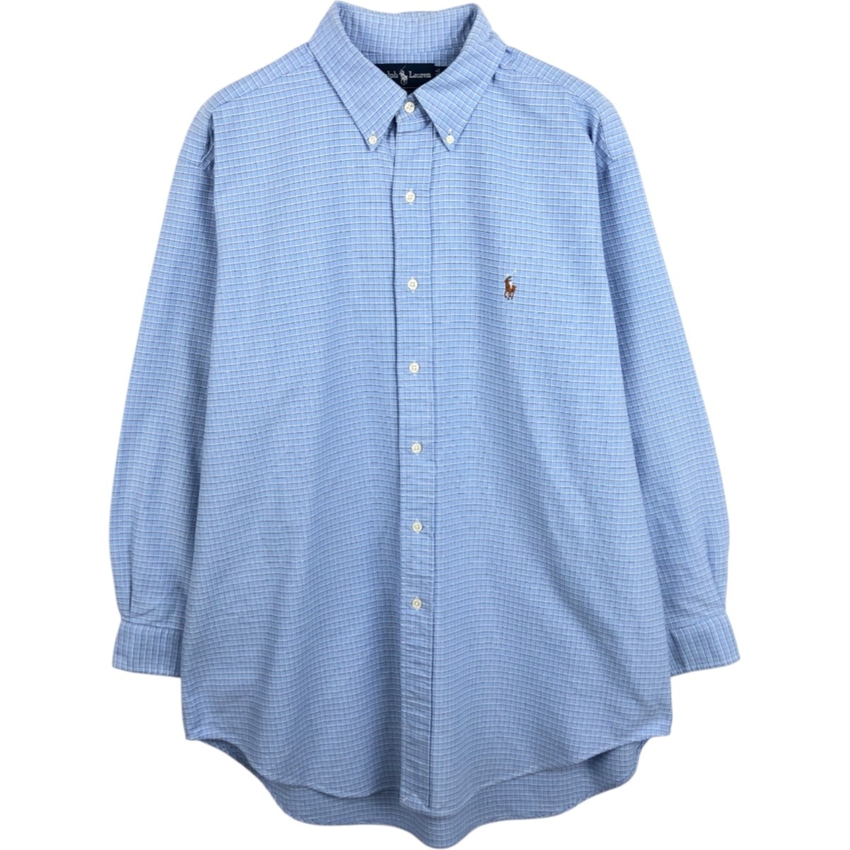 古着 ラルフローレン Ralph Lauren YARMOUTH 長袖 ボタンダウンチェックシャツ メンズL相当/eaa678048