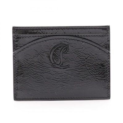 クリスチャンルブタン Christian Louboutin Loubi54 ルビ54 カードホルダー カードケース アクセサリー パテントレザー レディース ブラック系 1255103BK01 【新品】