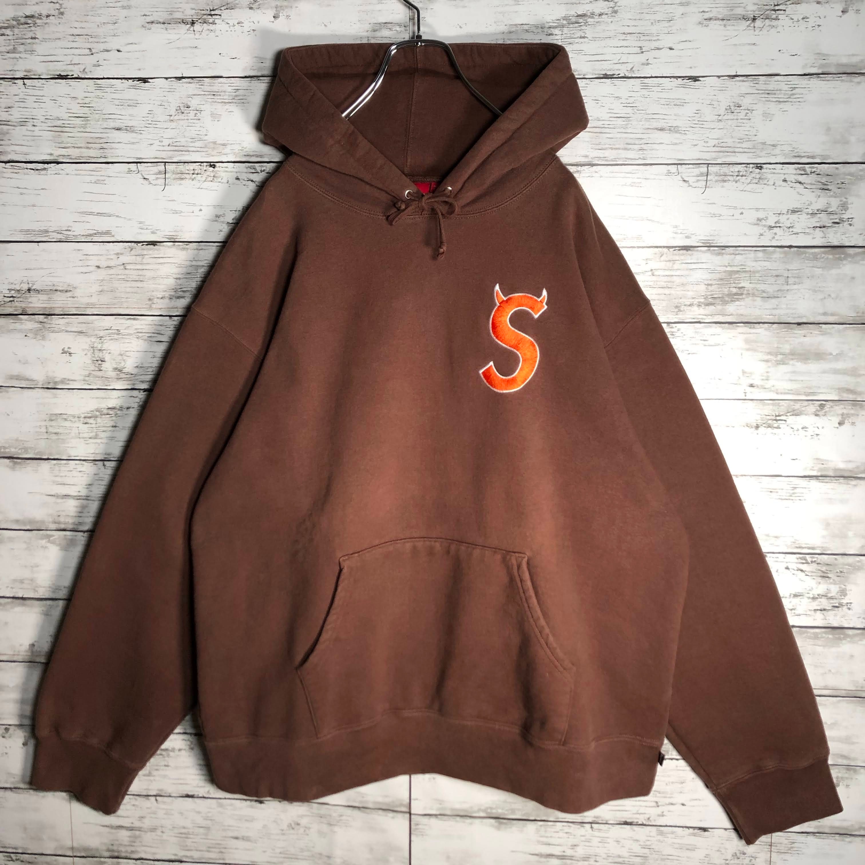 Supreme S Logo Hooded Sweatshirt "Brown" (22FW)