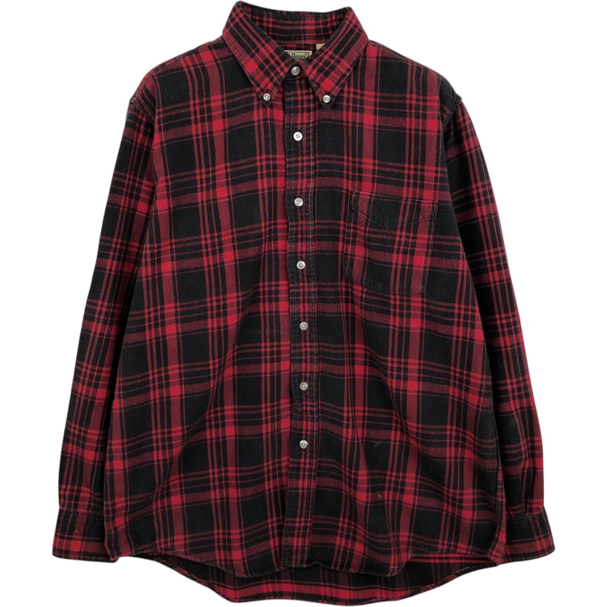 古着 80~90年代 エルエルビーン L.L.Bean タータンチェック 長袖 ライトネルチェックシャツ USA製 メンズM相当 ヴィンテージ/eaa477672