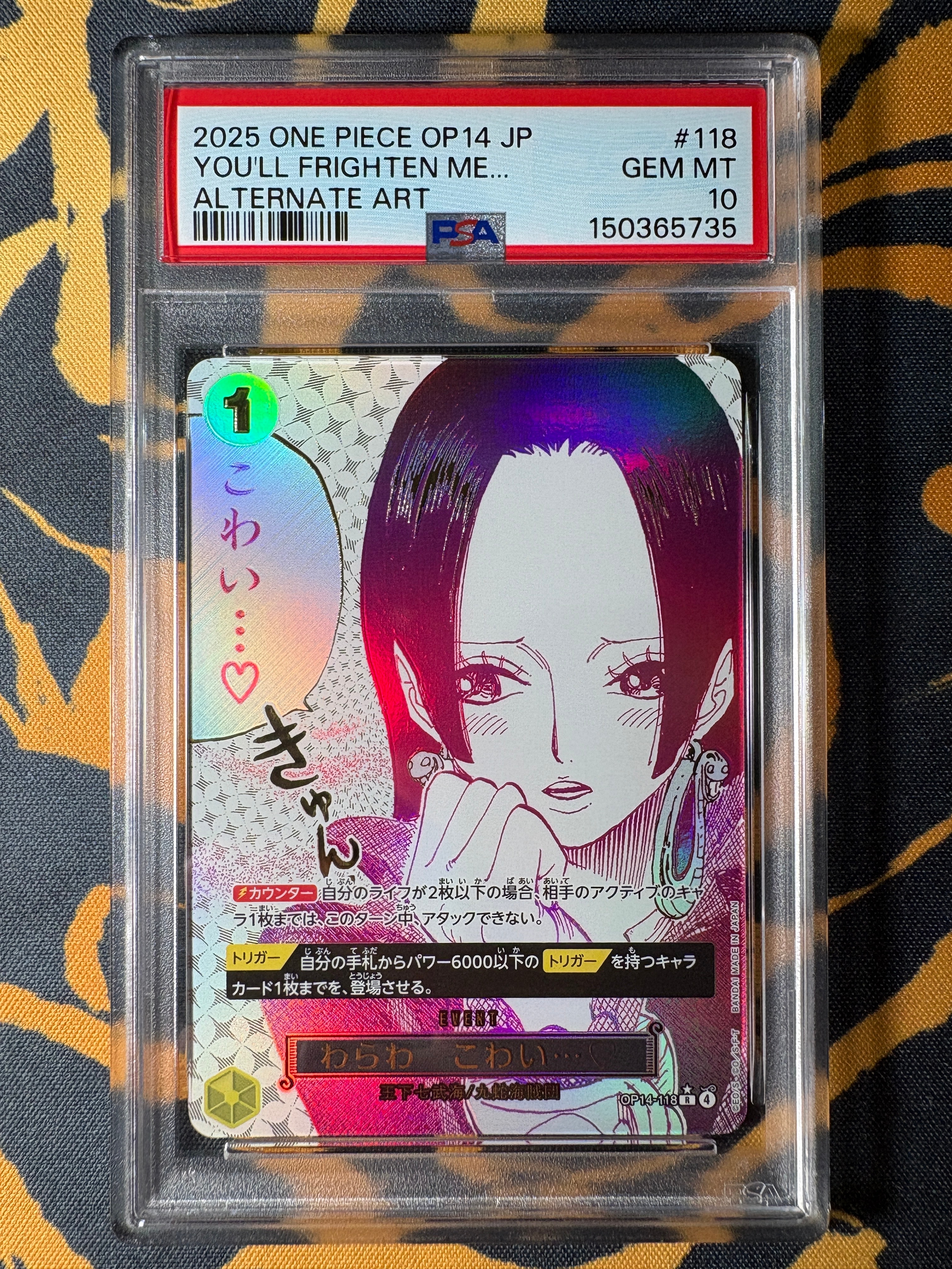 I'm scared... R-P [OP14-118](Booster Pack "THE AZURE SEA'S SEVEN")