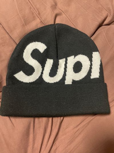 Supreme Big Logo Beanie "Black"