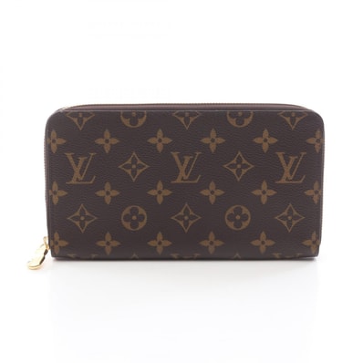 ルイ・ヴィトン LOUIS VUITTON ジッピー オーガナイザー モノグラム ラウンド長財布 財布 PVC メンズ レディース ブラウン系 M62581 【中古】