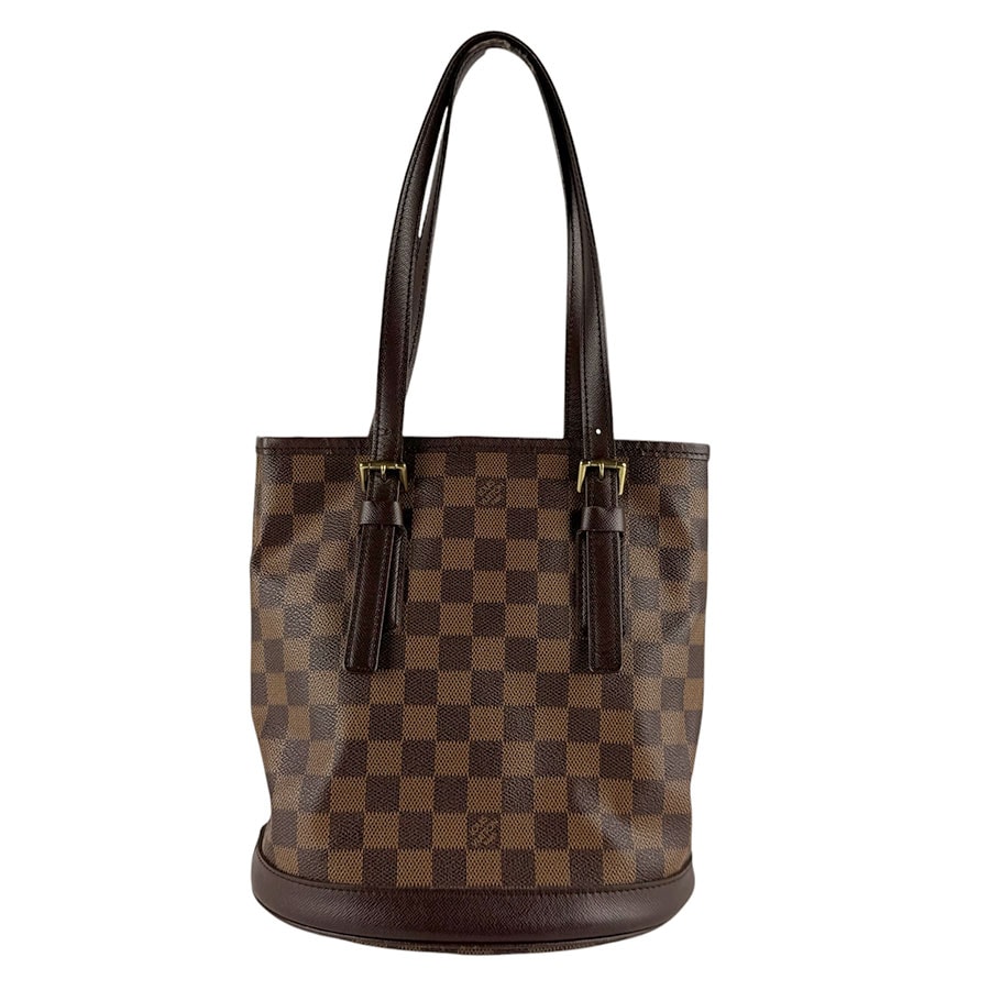 ルイ ヴィトン LOUIS VUITTON ショルダーバッグ ダミエ マレ ダミエキャンバス ブラウン ゴールド レディース N42240【中古】 z9557