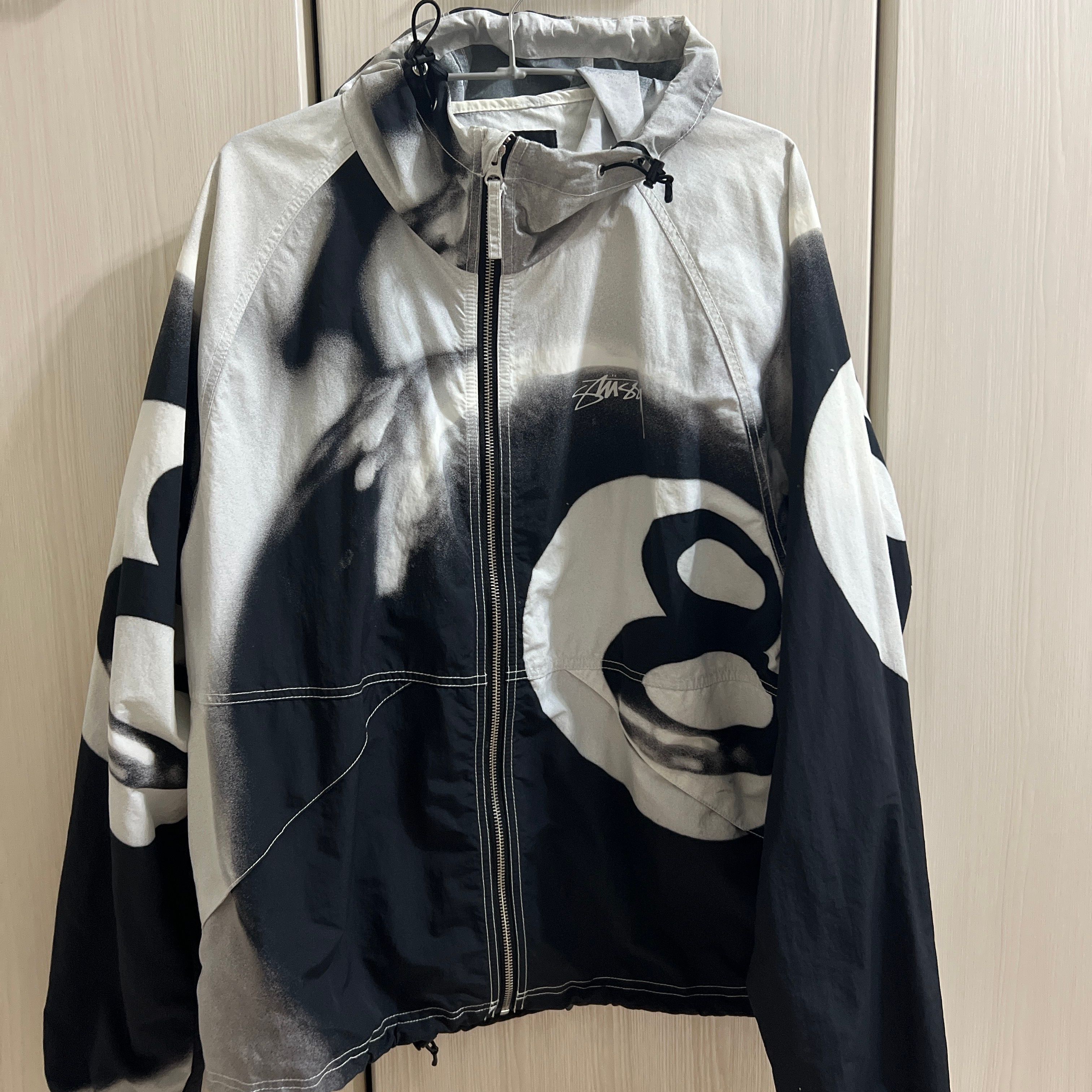 Stussy 8 Ball Beach Shell "Grayscale"