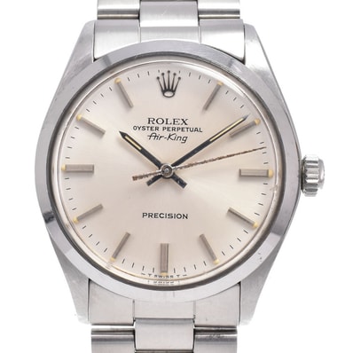 ロレックス ROLEX 5500 ヴィンテージ オイスターパーペチュアル エアキング Cal.1520 シルバー 自動巻き メンズ 腕時計 G#149892