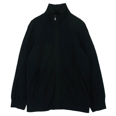 PRADA SPORTS プラダスポーツ トラック ジャケット レザーロゴパッチ ジャージ イタリア製 ブラック系 M【中古】