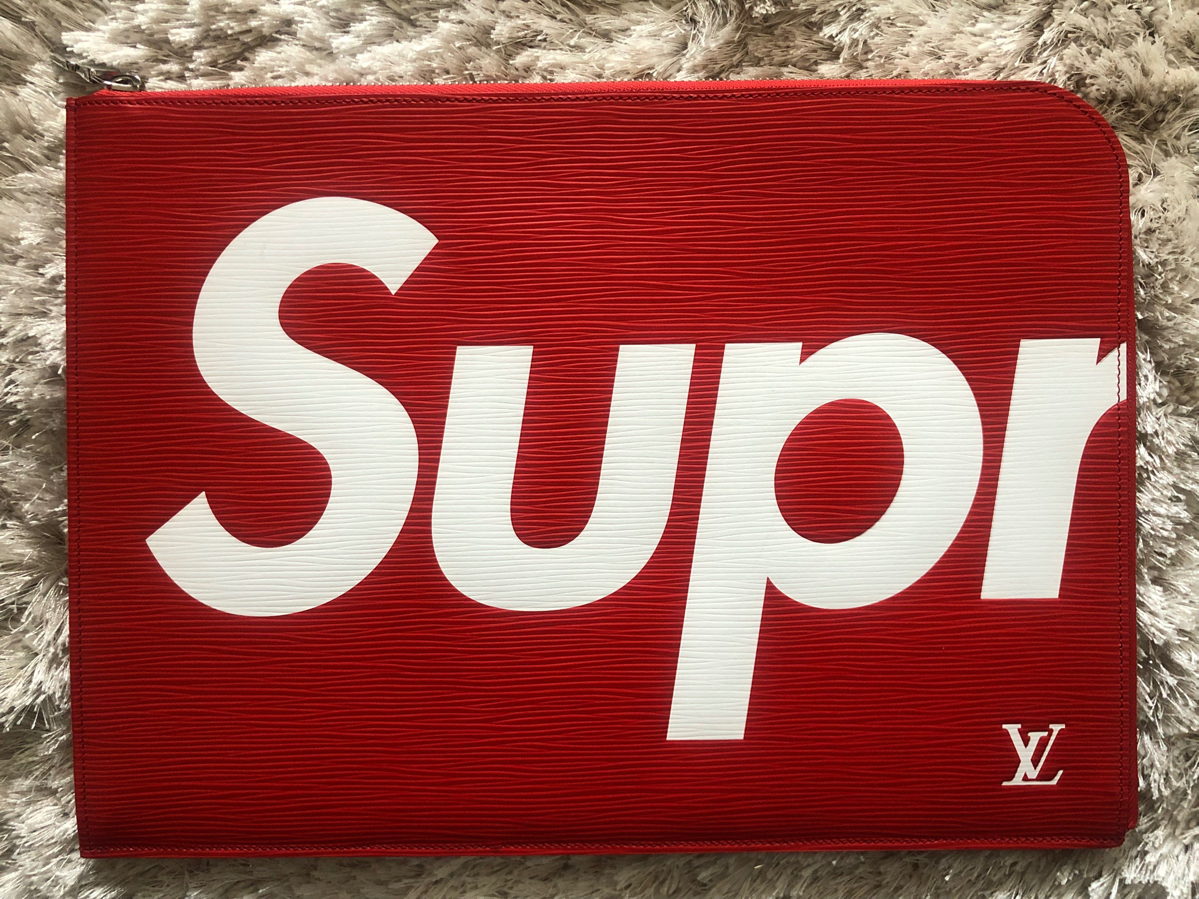 Supreme / Louis Vuitton Pochette Jour GM "Red"