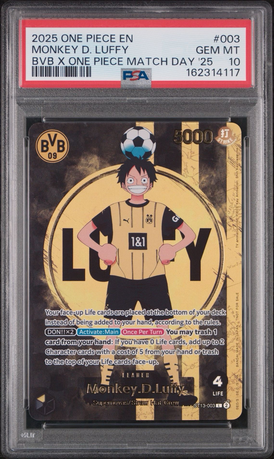 モンキー・D・ルフィ L [ST13-003]【英語版】(プロモーションカード「ボルシアドルトムント × ONE PIECE マッチデー 2025」)