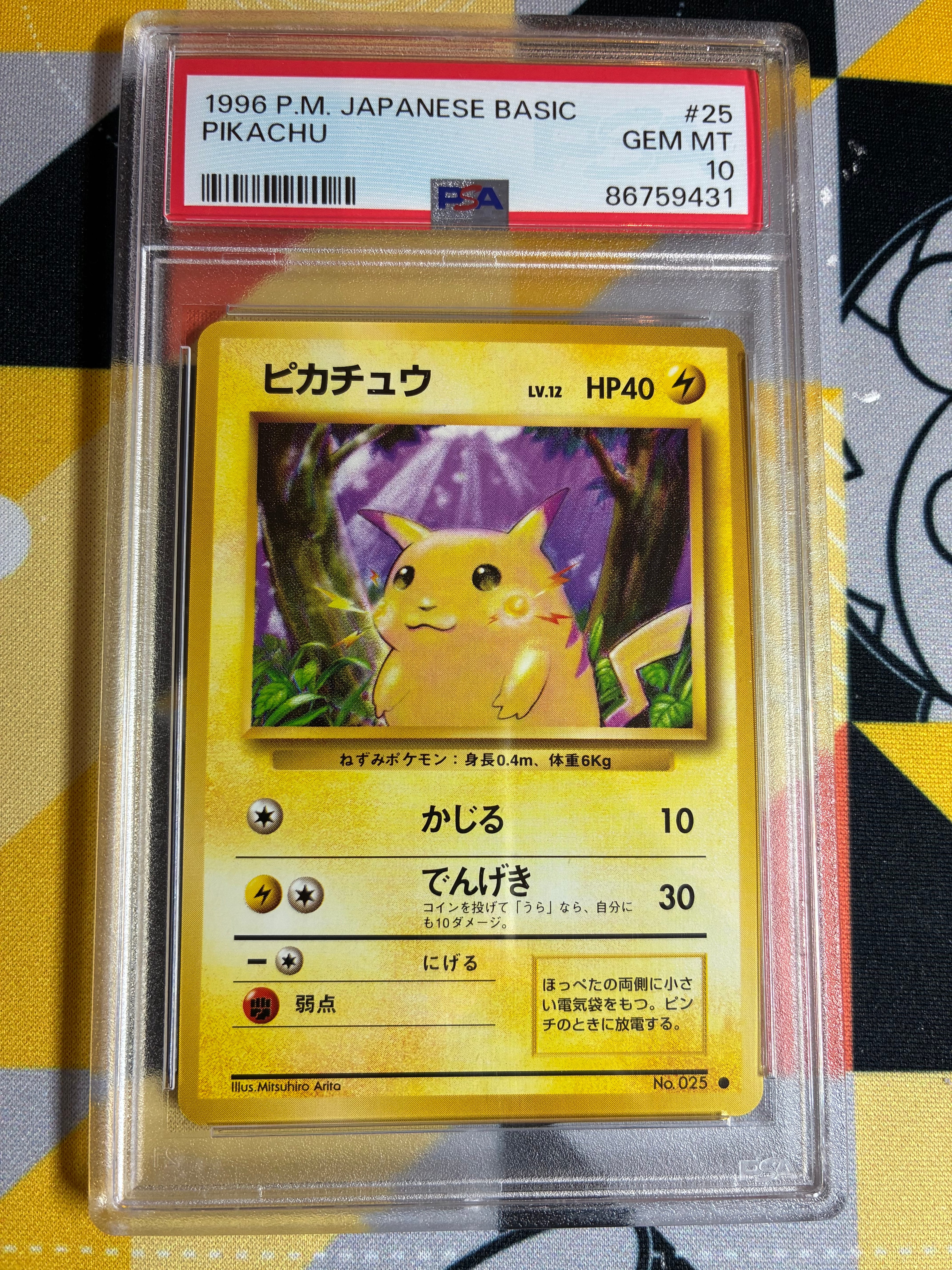 ピカチュウ ● : 旧裏 [PMCG1-2](拡張パック「ポケットモンスター カードゲーム」再販)