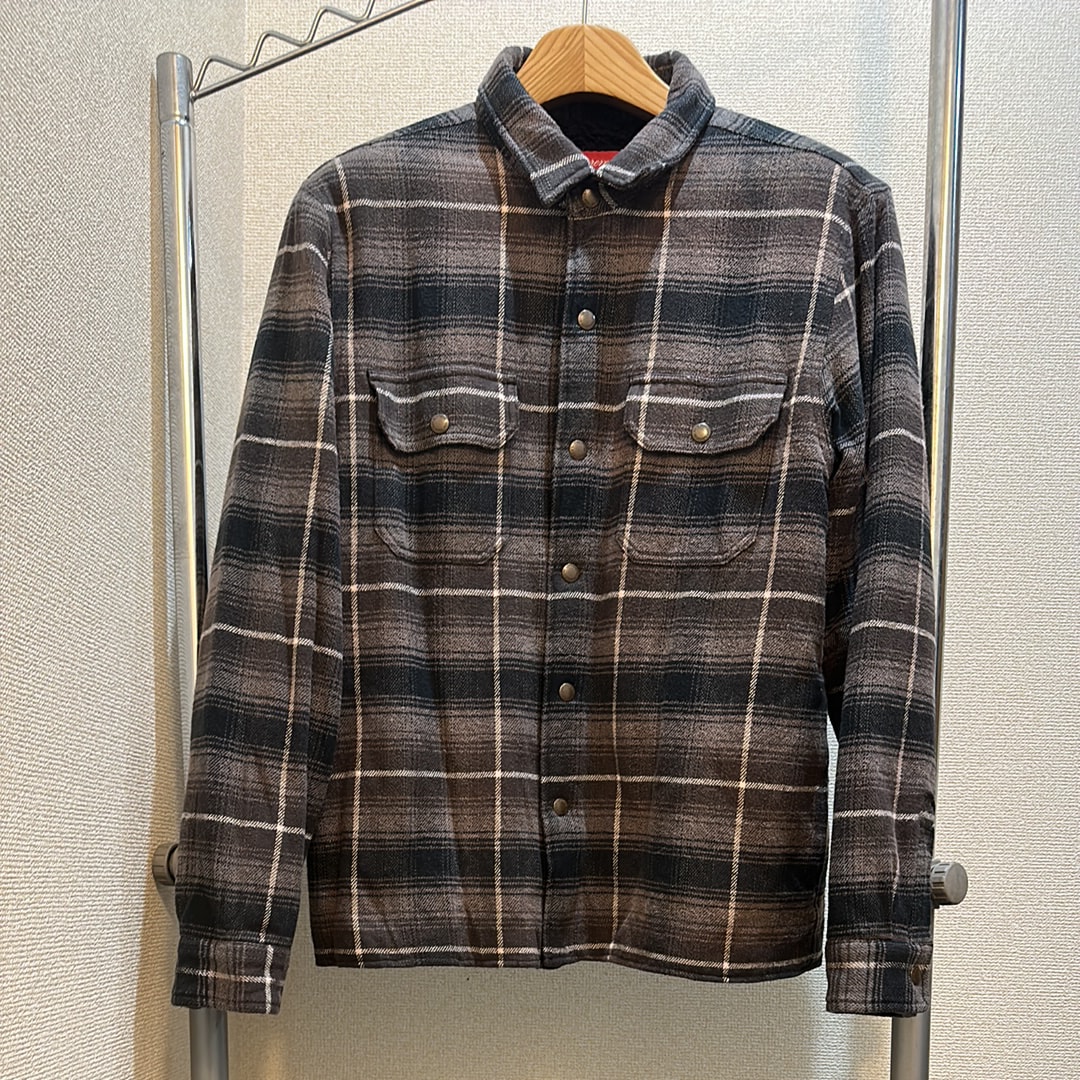 Supreme Shearling Lined Flannel Shirt 