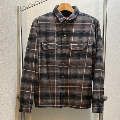 Supreme Shearling Lined Flannel Shirt "Black"
