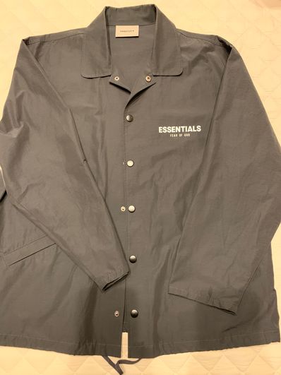 FEAR OF GOD ESSENTIALS Coach Jacket "Black"