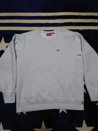 Supreme Small Box Crewneck "Ash Grey" (19FW)