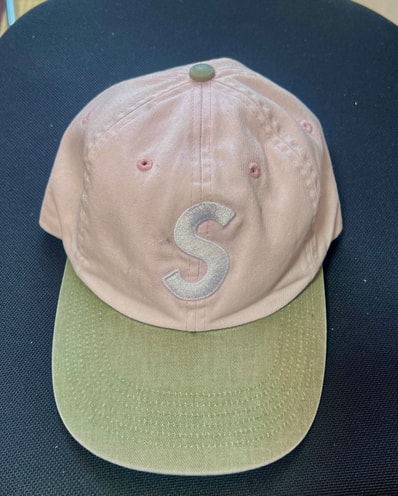 Supreme Pigment Coated 2-Tone S Logo 6-Panel "Light Pink"