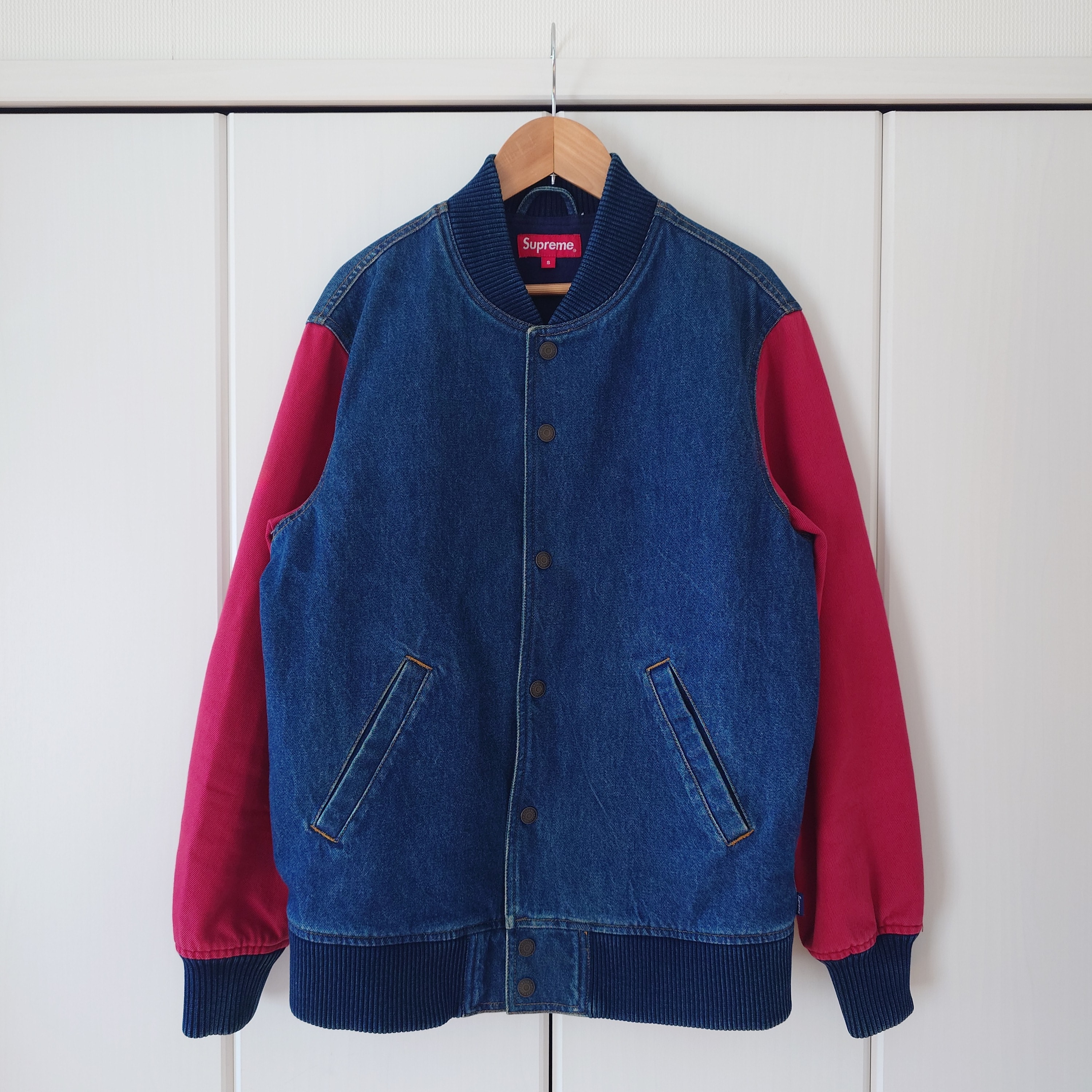 Supreme Denim Varsity Jacket