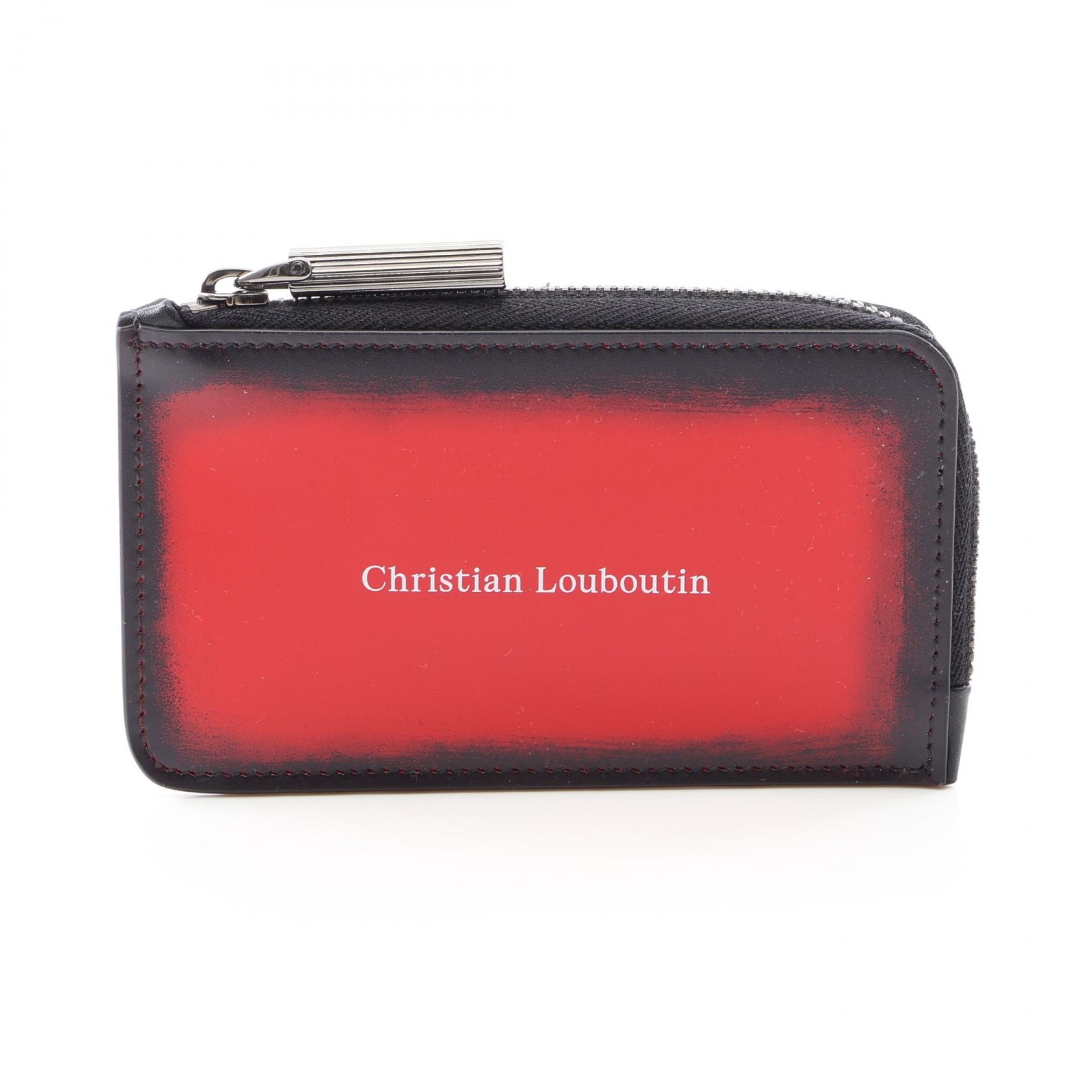 クリスチャンルブタン Christian Louboutin Canopy コインケース 財布 レザー レディース レッド系 / ブラック系 3265125R251 【新品】