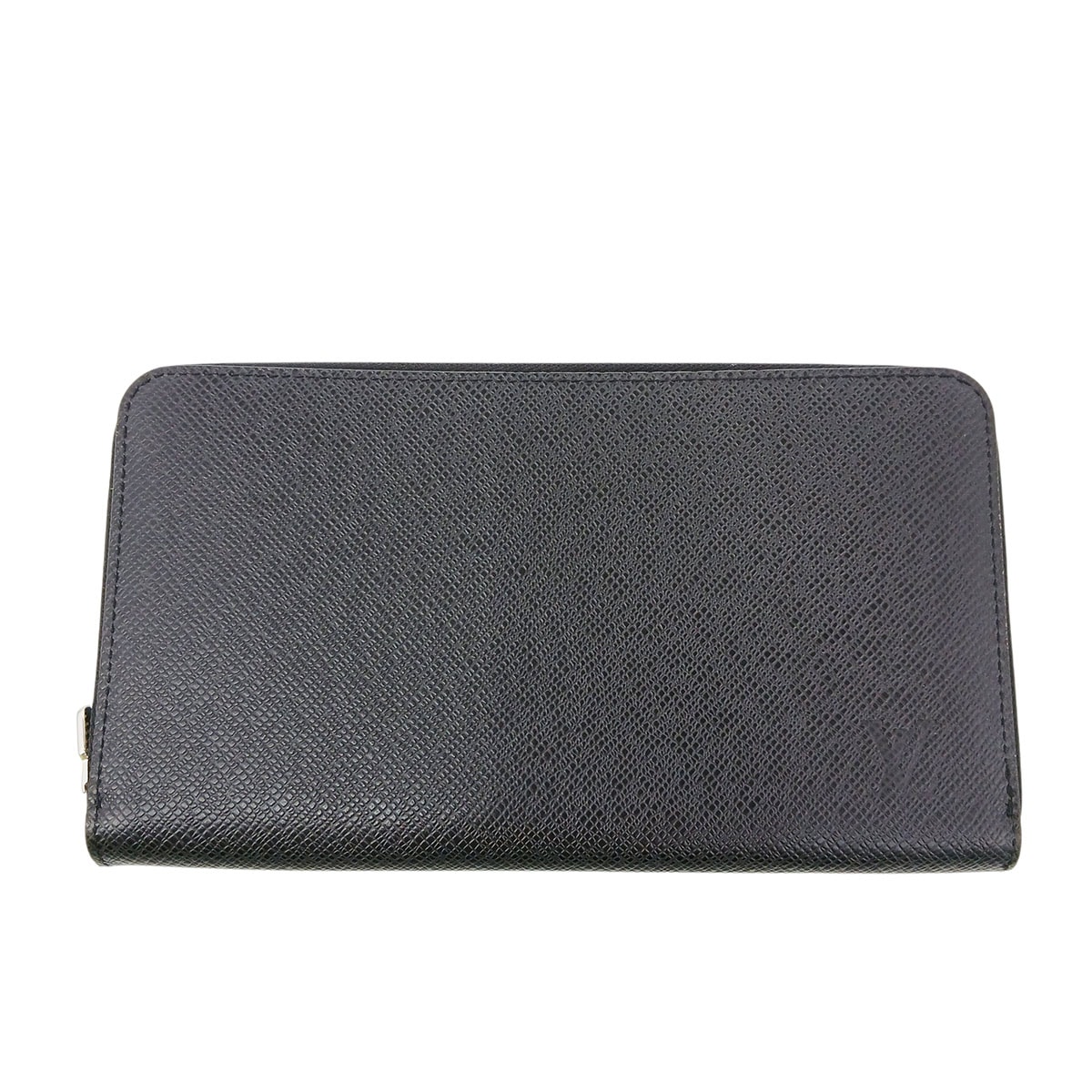 LOUIS VUITTON ルイ・ヴィトン ジッピー オーガナイザー NM  イニシャル入り 長財布 M30056 タイガ ブラック  メンズ【中古】