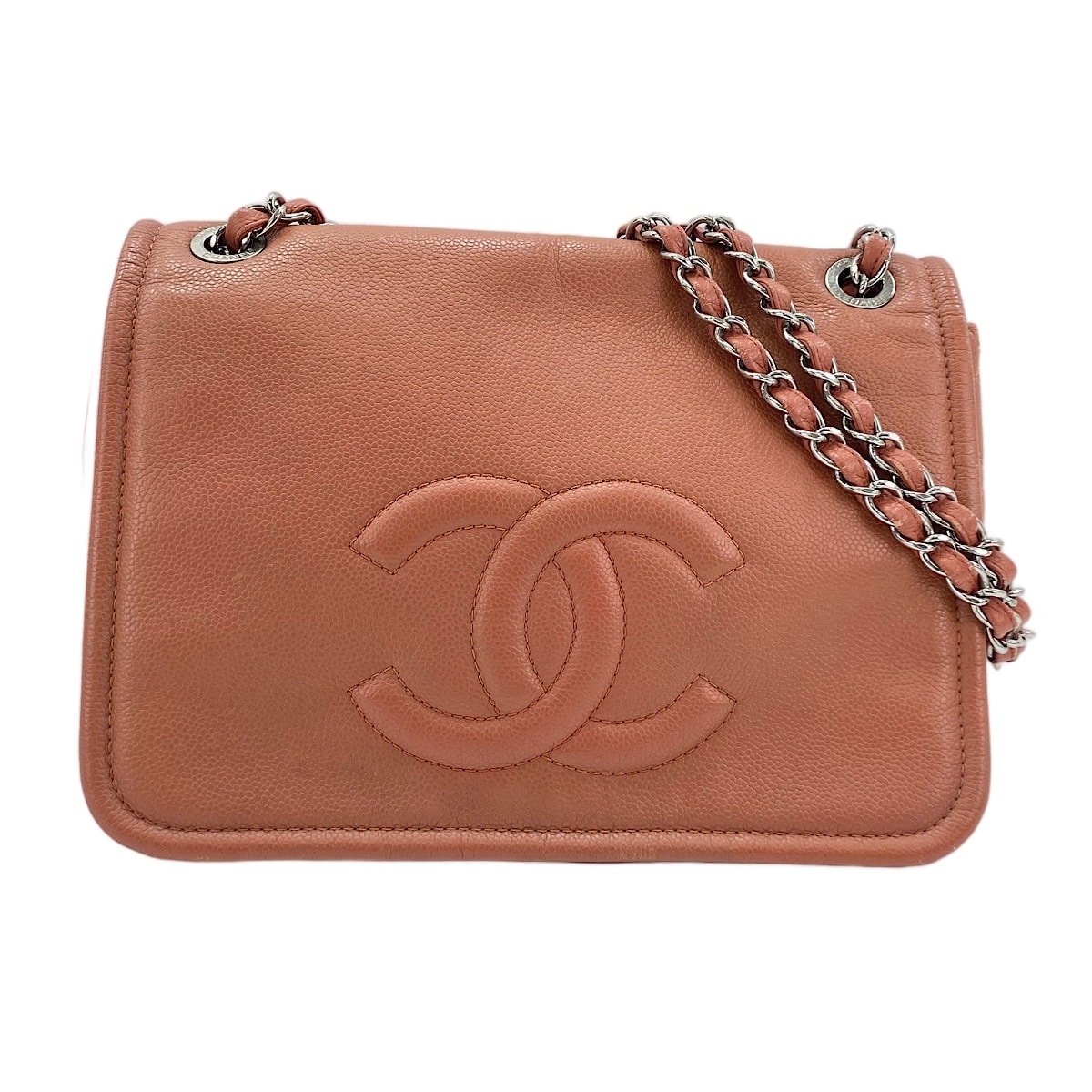 シャネル CHANEL キャビアスキン マトラッセ ショルダーバッグ【中古】