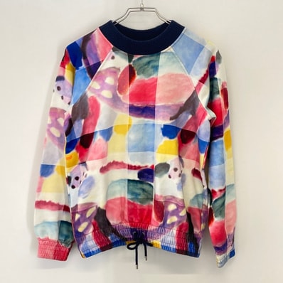 CHANEL(シャネル) アブストラクト エアーモチーフ クルーネック プルオーバー サイズ34 スウェット マルチカラー