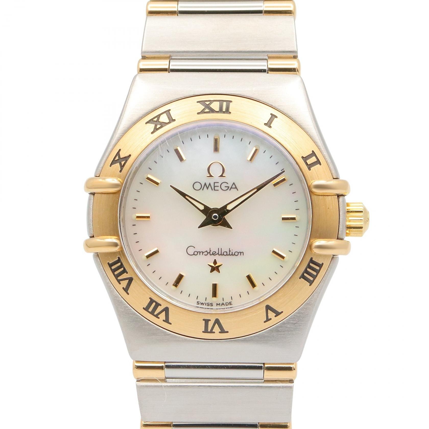 オメガ OMEGA コンステレーション ミニ 腕時計 時計 K18（イエローゴールド） ステンレススチール レディース ゴールド系 1362.70 【中古】