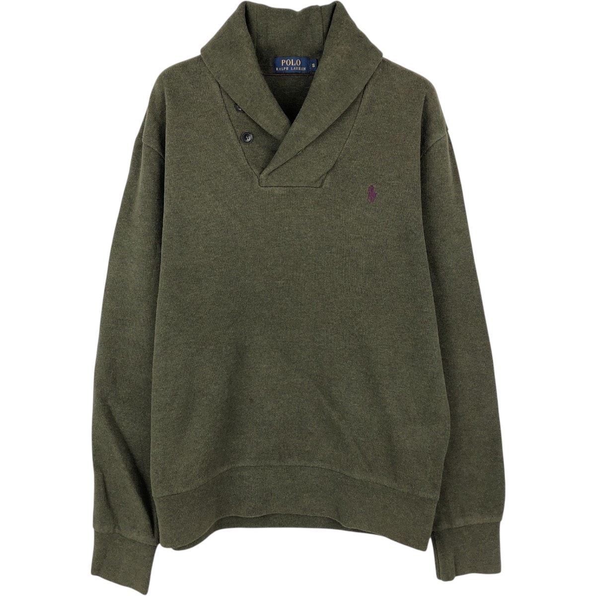 古着 ラルフローレン Ralph Lauren POLO RALPH LAUREN ショールカラー スウェットシャツ トレーナー メンズS相当/eaa670617