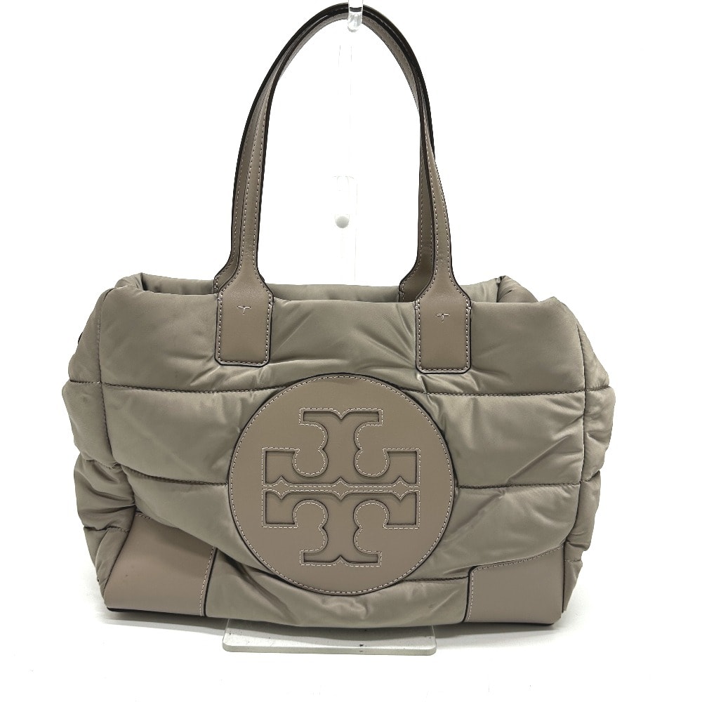 トリーバーチ Tory Burch ショルダーバッグ ロゴ カバン トートバッグ ナイロン/レザー グレー