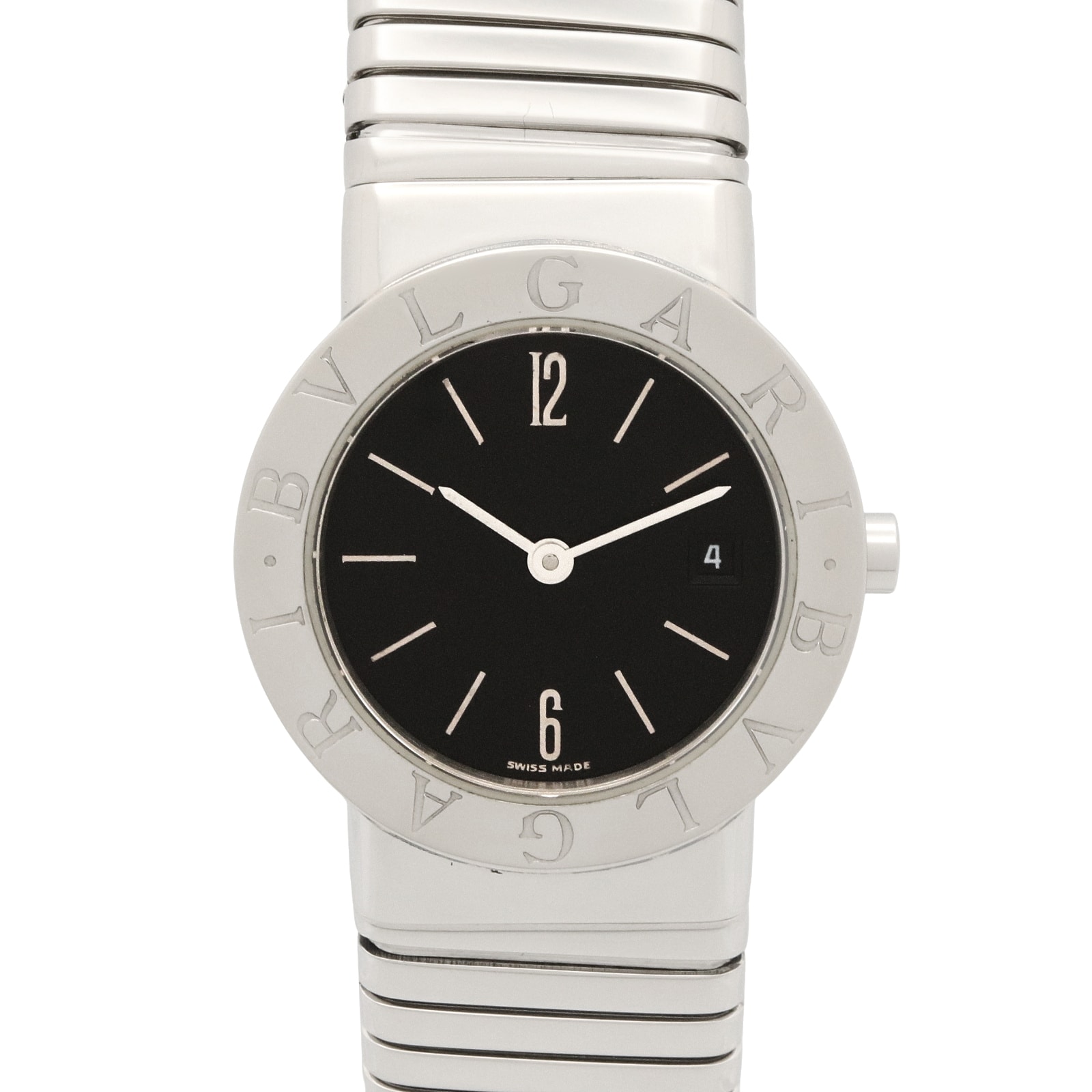 ブルガリ BVLGARI ブルガリ ブルガリ トゥボガス 腕時計 時計 ステンレススチール レディース ブラック系 BB262TS 【中古】
