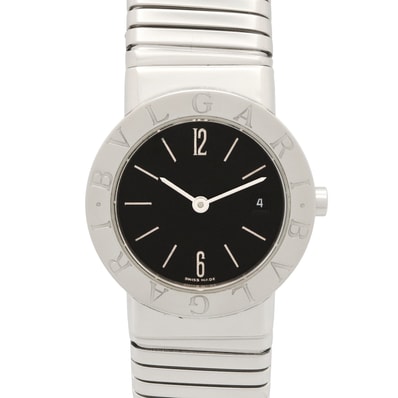 ブルガリ BVLGARI ブルガリ ブルガリ トゥボガス 腕時計 時計 ステンレススチール レディース ブラック系 BB262TS 【中古】